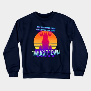 Twilight Town 80's Aesthetic Crewneck Sweatshirt